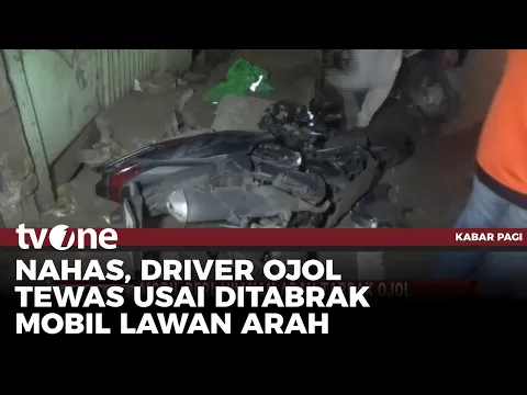 Mobil Lawan Arah Tabrak Ojol, Sopir Tewas dan Penumpang Kritis