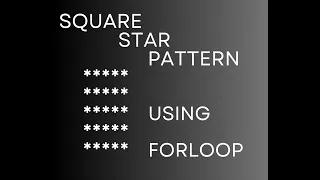 Javascript Square Star Pattern Forloop