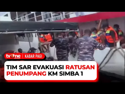 Tim SAR Kembali Berhasil Evakuasi 115 Penumpang KM Simba 1