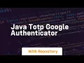 java totp google authenticator