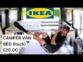SUPER SIMPLE IKEA CAMPERVAN BED HACK DIY Budget Van Build
