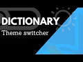 Unexpected React first time using to build easy theme switcher
