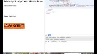 STRING CONCAT METHOD IN JAVASCRIPT DEMO