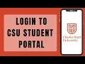 CSU Student Portal Login How To Sign In To CSU Student Portal Step By Step