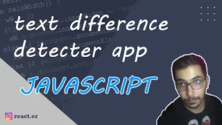 text difference detecter app using javascript html and css