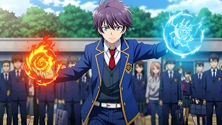 شاب بيموت وبينتقل لعالم تاني وبيحصل علي قوه ملك الشياطين الاسطوريه لكنه يخفيها عن الكل ملخص انمي 