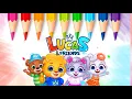 Coloring games with Lucas and friends