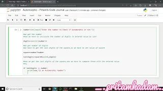 Python Source code to Check for Automorphic Number