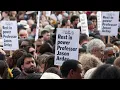People gather in London for vigil in memory of ex-Cambridge professor AFP