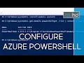 Install and Configure Azure PowerShell