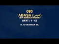 Lagu Al-Qur'an Surat 'Abasa | Murottal Merdu H. Muammar ZA