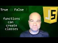 Can JS functions generate classes