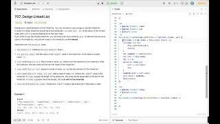 Design Linked List - LeetCode 707 JavaScript Full Solution Debugging Walkthrough