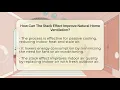 How Can The Stack Effect Improve Natural Home Ventilation - Eco Home Blueprint