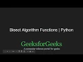 Python Programming Tutorial Bisect Algorithm Functions in Python GeeksforGeeks