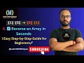 Reverse an Array in Seconds Easy Step-by-Step Guide for Beginners
