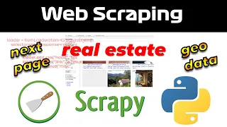 Web Scraping Real Estate with Scrapy pagination - geo data