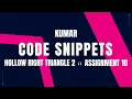 Hollow Right Triangle 2 Assignment 10 CCBP NxtWave CCBP 4 0 Telugu Python Coding Python