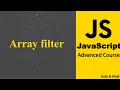 JavaScript Array filter Advance JavaScript Tutorial in Hindi Urdu
