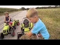 Lagu Traktory ciągniki na pedały Claas Arion 430 zabawy z sianem i kukurydzą