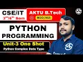 Python Programming B tech 2nd Year Unit-3 Complex Data Type
