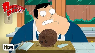 the smith family struggles to open a coconut clip american dad tbs