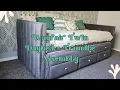We Built a Wayfair Daybed With Trundle for Our Daughters Room DIY Girls Room Makeover