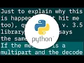 How can I get an attached eml file from email message content using Python