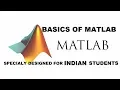 Basics of MATLAB MATLAB Programming Tutorial