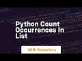 python count occurrences in list