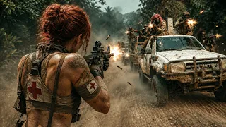 Action Movie: The Female Doctor Leads An Army To Annihilate All Terrorists！