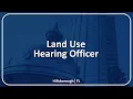 Land Use Hearing Officer - 04 13 26