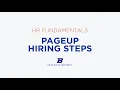 HR Fundamentals PageUp Hiring Steps October 15 2024