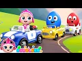 Lagu 🥚 Colorful Eggs With Vehicles | Learn Numbers and Colors | Bubbleee - Nursery Rhymes Compilation