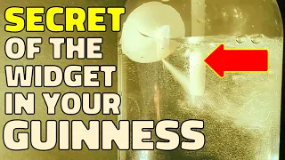 Guinness widget releasing a jet of gas