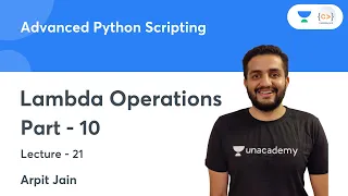Lambda Operations - Part 10 L 21 Advanced Python Scripting Arpit Jain