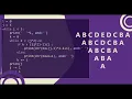 92 Alphabet Triangle Pattern without any pre-defined method using while loop in Python