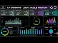 Build This Stunning KPI Dashboard in Excel Client Sales Inventory Dashboard
