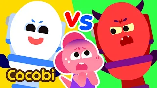 Toilet Malaikat vs Toilet Iblis👼😈 Aturan di Toilet | Lagu Anak-anak | Cocobi