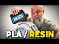 Resin on PLA How to make layer lines disappear in 3D printing LIVE Test