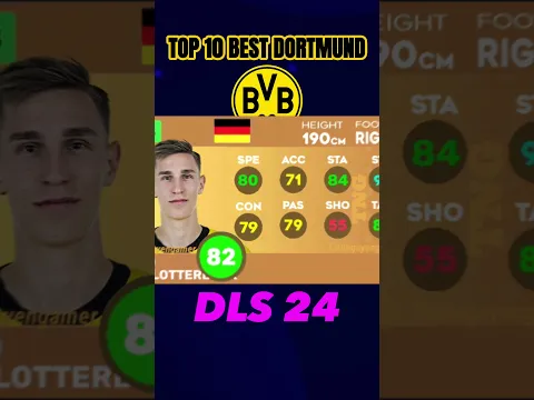 Download MP3 DLS 24 | TOP 10 BEST DORTMUND PLAYERS  #dreamleaguesoccer2024  #dortmund #dls24  #bundesliga #c1