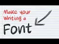 This Is How You Turn Handwriting Into a Font