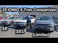2025 Hyundai Ioniq 5 Trim Comparison SE vs SEL vs Limited