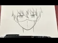 Download Lagu Easy anime drawing | how to draw anime boy wearing a mask