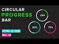 Circular Progress Bar HTML CSS - No Javascript