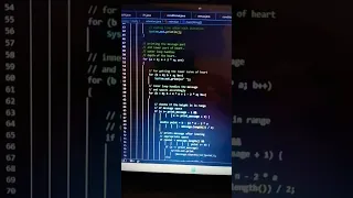 Java Code Letter Heart