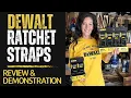 DEWALT RATCHET STRAP TIE DOWNS UNBOXING INSTRUCTIONS DEMO HOW TO PUT TOGETHER SECURE ENDS STORE