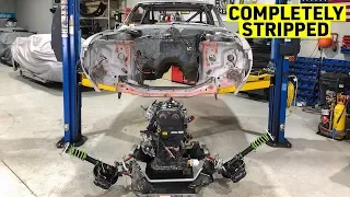 stripping the chassis u0026 undercoating with dei boom mat spray 1977 toyota celica rebuild s3e03