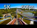 Great American Scream Machine front seat on-ride 5K POV 60fps Six Flags Over Georgia