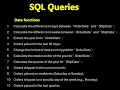 SQL Queries on Date Functions